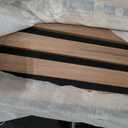 Art3d 2 Wood Slat Acoustic Panels for Wall and Ceiling - 3D Fluted Sound Absorbing Panel with Wood Finish - Walnut