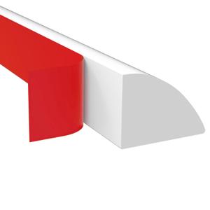 Flexible Quarter Round Molding, Peel and Stick Rubber Quarter Trim, Self-Adhesive Bathtub Trim Molding for Wall Edge Corner, Cabinet Edge, Ceilings Edge, Countertops, 118Inch