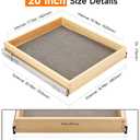 Pull Out Kitchen Drawer Cabinet organizer, 20"W x 21"D Cabinet Drawer,Soft Close Slide Out Wood Shelves Storage for Kitchen Heavy-Duty, Bottom Assembly (1 Tier)