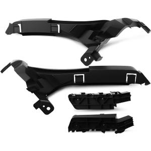 Nakkaa 4Pcs Headlight & Front Bumper Bracket Mount Support Retainer Kit Compatible with CRV 2007-2011 71193-SWA-003 71193SWA003 Left Right Side Headlight Bracket Repair Kit 71190-SXS-A00 71140-SXS-A00