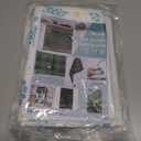 2 x AnyDesign Winter Kitchen Dish Towel 18 x 28 Inch Gold Blue Snowflake Dishcloth Vintage Decorative Hand Drying Tea Towel for Baking Cooking Home Kitchen Decor Housewarming Gift, 2Pcs