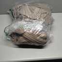 14Pcs Patio Cushion Covers Replacement Splashproof UV-Resistant Inelastic Covers with Zippers, Max Compatible 25.6x25.6x4inch Patio Cushion, for 7 Pcs Outdoor Patio Furniture Sets (Flax)