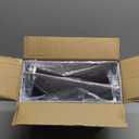 Hanging File Organizer, Letter-Size File Holder Filing Box with 5 Hanging Folders, Metal Mesh Desk File Folder Storage(No Assembly Required) (White, with 5 Grey Folders)