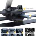 Rorhxia Car Vent Phone Mount, [Never Blocking Vent, Enjoy The Comfort of The A/C] Hands-Free Universal Extension Clip Air Phone Holder Car Fit for All Phones iPhone 17 16 15 14 13 12 Samsung More