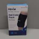 REVIX Ice Wrap for Knee Discomfort, Reusable Knee Ice Pack Wrap with Cold Compress Therapy for Muscle Ache, Promotes Post-Workout Recovery, Soft Plush Lining, Black