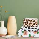 Whaline 12 Sheet Safari Wrapping Paper Wildflower Leopard Zebra Print Gift Wrap Paper Bulk Decorative Art Paper for DIY Crafts, 19.7 x 27.6 Inch, Folded Flat