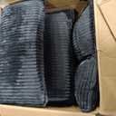 Vesgantti 108" Modular Sectional Sofa, Comfy Cloud Couch with Movable Ottoman Deep Seat Corduroy L Shaped Modular Sofa, Sectional Couches for Living Room, Bedroom and Apartment, Gray