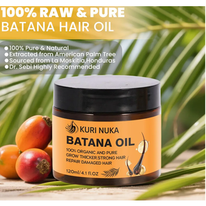 Batana Oil for Hair Growth, Batana Oil Paste, Unrefined Batanas Oils, Batanas Natural Hair Growth Oils, Strengthens Hair, Nourishes and Moisturizes for Women & Men, 3.7 Ounce (1PCS)