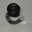 Momcozy Portable Fan  | 4-Speed Mini-Fan for Carrier | Personal Fans Ultra Lighter 0.26lb | Gaps ≤4.5mm | Handheld Cooling | Rechargeable Rotate for Diaper Backpack/Stroller/Carrier/Chair