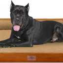 Comfort Expression Waterproof Dog Bed, XXL Dog Bed Orthopedic Foam, Waterproof Pet Sofa Couch with Washable Removable Cover & Non-Slip Bottom(XX-Large,Caramel) (53.0"L x 42.0"W x 9.5"Th)