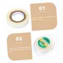 2rolls Easy Application Hair Wig Tape Yards Removable Adhesive for Women Hair Extensions Lace Front Wig (5x5cmx2pcs, Whitex2pcs)