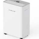 34 Pints Dehumidifiers for Home with 6.56ft Drain Hose, 2441 Sq.Ft Quite & Energy Efficient Dehumidifier for Basement Bedroom Bathroom with Auto Shut Off,2.5 L Water Tank,Smart Humidity Control (White 03CE)
