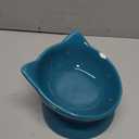Park Life Designs Cat Bowl - Ceramic Cat Food or Water Bowl 10 oz (Turquoise) | Classic Pet Dish | Stylish Ceramic Feeding Bowl | Indoor Use, Dishwasher Safe