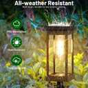 BesLowe Upgraded Solar Pathway Lights Outdoor, 8-Pack Large LED Solar Light Outdoor Waterproof, Super Bright Outside Lights for Yard, Sun-Powered Landscape Lighting for Garden Walkway, Warm White