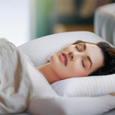 COZSINOOR Goose Feather Pillows Queen Size Set of 1 - Hotel Down Bed Pillow for Sleeping, Soft 600 TC Cotton Cover, Fluffy Support Surround Fill Down Alternative for Back, Stomach, Side Sleepers