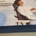 COMFIER Shiatsu Neck Back Massager with Heat,2D/3D Massage Chair Pad with App Control,Deep Tissue Kneading Massage Chair Pad with Compression,Adjustable Back Coverage,Black