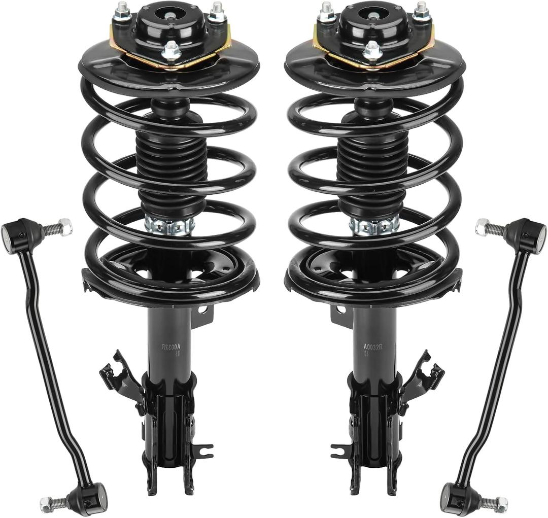 Front Strut Assembly & Sway Bar Links for 2002-2006 Nissan Altima 2.5L, Shock Absorbers Replace 271426 271427 4PCS (02-06 Nissan Altima 2.5L - w/ Sway Bar)