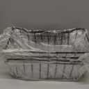 Freezer Organizer Bins, 4 Pack Stackable Chest Freezer Organizer for 5-7 Cu.FT Deep Freezer Sort Frozen Meats and Food, Freezer Storage Baskets with Handles Easy Reach from Bottom, Black