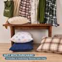 Bare Home Flannel Sheet Set 100% Cotton, Velvety Soft Heavyweight - Double Brushed Flannel - Deep Pocket (Queen, Cream)