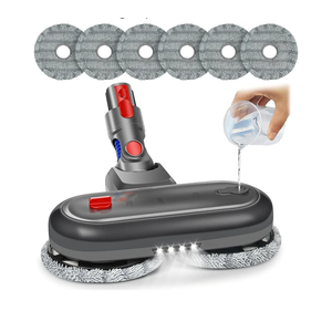 Mop Head Attachments for Dyson V7 V8 V10 V11 V15 Series Vacuum Cleaner, Electric Wet & Dry Mop Head Replacement for Hard Floor + 6 Pack Mop Pads + 1 Measuring Cup