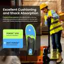 Welnove Work Boot Insoles High Arch Support for All-Day Standing Comfort Relief for Plantar Fasciitis, Flat Feet, Achilles Tendonitis & Heel Pain Cushioned Heel Cups & Shoe Inserts - M