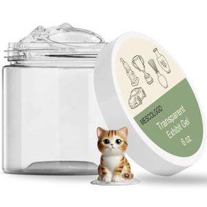 6 oz Exhibit Gel for Museum,RV,Home, Removable Clear Museum Paste Putty Wax, Reusable Exhibit Putty, Fixed Collection Artifacts,Decorations,Glass and Action Figures to Prevent Vibration and Falling