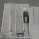 Enhon Flameless Advent Candles Set of 4, 10 Real Wax LED Taper Candles for Advent Wreath, Realistic 3D Flames, Battery Operated, Remote Control, Flickering Candle for Christmas Church Celebration (Purple, Pink)