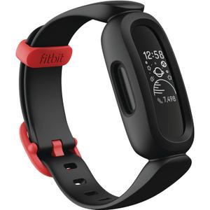 Fitbit Ace 3 Activity-Tracker for Kids 6+ One Size, Black/Racer Red