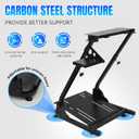 LGIB Sim Racing Wheel Stand Foldable & Adjustable Height Steering Wheel Stand for Logitech G25/G27/G29/G920/G923 & Thrustmaster T300/T300RS/T150 Simulator Cockpit without Gaming Steering Wheel Pedals