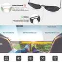 livho Sunglasses for Men Women Aviator Polarized Metal Mirror UV 400 Lens Protection (Silver & Black)