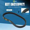 Clutch and Variator Assembly Set with 669 Belt for GY6 50cc 4 Stroke 139QMB Engine With Short Case Scooter Moped Tao Tao ATV