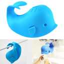 Bath Spout Cover for Bathtub,Baby Shower Protector Cover A Fun Way to Protects Baby from Bumping Head During Bathing Time Cute Soft Whale Design Making for Enjoyable Safe Baths (Blue)