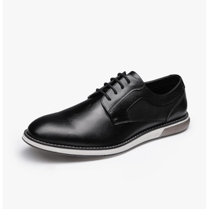 Bruno Marc Men's Plain Toe Oxford Shoes Business Formal Derby Dress Sneakers Crossflex GentEdge, 8.5