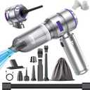 Car Vacuum Cleaner High Power - 22000PA Portable Car Vacuums 4 in 1 Compressed Air Duster & Air Blower & Pump Hand Held Vacuum Cordless with Brushless Motor for Cars Home Office (Purple)