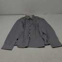 JEMITOP Men's Stretch Multi-Use Long Sleeve Dress Shirts Party Prom Wedding Shirts with Slight Sheen, L