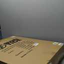 BRAWNTIDE Stadium Seat with Back Support - Comfy Cushion, Thick Padding, 2 Steel Bleacher Hooks, 4 Pockets, 2 Cup Holders, Reclining Back, Ideal Chair for Sport Events, Beaches, Camping, Concerts (Regular - Width 20.5 Inches, Black)