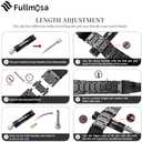 Fullmosa Bands Compatible with Apple Watch Band 41mm 40mm 38mm, Stainless Steel iWatch Band with Case for Apple Watch Series 9 8 7 6 5 4 3 2 1 SE3/2/1, Black and Gold