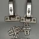 Chibery 2 Pack 1 Pairs 135 Lazy Susan Hinge, Full Overlay Concealed for Corner Kitchen Cabinet Replacement Hardware, Cupboard Folded, Folden Door