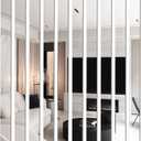 10Pcs DIY Striped Mirror Stickers 39.37 Inch Self Adhesive Long Acrylic Wall Decals Mirror Strips Removable for Home Art Wall Decor (Silver)
