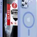 LeYi for iPhone-11-Pro Case Blue with Screen Protector X2 + Camera Cover X2[ MagSafe Compatible] Magnetic iPhone 11procase Military-Grade Protective Cases for iPhone 11Pro i Phone 11 Pro, Light Blue