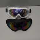 OXG 2 Pack Snowboard Ski Goggles, UV Protection Winter Snow Sports Goggles for Kids Teens Adult (Black/Tinted + White/Tinted)