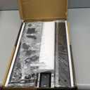 Universal TV Stand - Table Top TV Stand for 27-60 inch LCD LED TVs - 9 Level Height Adjustable TV Base Stand with Tempered Glass Base & Wire Management, VESA 400x400mm