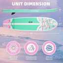 Inflatable Stand-Up Paddle Boards Widths Inflatable Paddle Board with SUP Accessories, Camera Mount, Basic All-Around SUP Board for All Skill Levels, Up to 450lbs, Style: Projective 10'*31"
