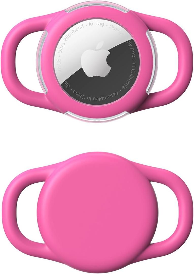 2 x Waterproof Airtag Holder for Dog Collar, Soft Full-Body Protective Airtag Holder for Dog & Cat Collars, Ultra-Durable, Easy Installation, Lightweight Clear Airtag Case (Rose, Small) 2 x Waterproof Airtag Holder for Dog Collar, Soft Full-Body Protective Airtag Holder for Dog & Cat Collars, Ultra-Durable, Easy Installation, Lightweight Clear Airtag Case (Rose, Small)