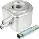 X AUTOHAUX Car Engine Oil Cooler Housing with Fitting Assembly for Ford F150 1997-2003 for Ford F150 Heritage 2004 for Lincoln Blackwood 2002 Replace 2L3Z6A642AB