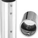 Handrail Straight Pipe Fitting Connector,AICWIOO 2PCS 7/8 Inch 316 Stainless Steel Emt 2-Way Tube Connector Heavy Duty Bimini Top Hardware Conduit Connector for Deck Yacht, 2 Pack