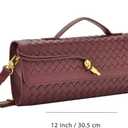 NEWBELLA Handwoven Women's Clutch Purse, Crossbody Bag with Adjustable Strap for Evening & Casual Use