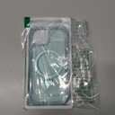 O3 Mag-Stand Designed for iPhone 13/14 Case with 360 Spin Stand, [Compatible with mag Safe][Super Skin Feeling] Translucent Matte Magnetic Slim Phone Case 6.1 inch, Matte Lake Blue