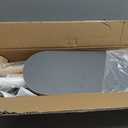 Tripod Easel TV Stand for 43-65" TVs, Height-Adjustable Swivel Corner Floor TV Stand with Wooden Tray, VESA 400x400 LCD/LED/OLED Compatible, Minimalist White