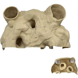 Aquarium Decor, Natural Curve Under Gravel Tunnel Cave, Fish Cave for Aquarium, 3D Printed Fish Tank Tunnel Decor for Betta, Guppy, Shrimp, Cory, Small Cichlid (Small)